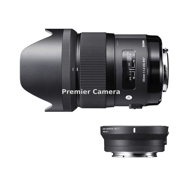 SIGMA Art 35mm F1.4 DG HSM (キヤノンEF用) & マウントコンバーター MC-11キット (キヤノンEF用) /ソニーE)