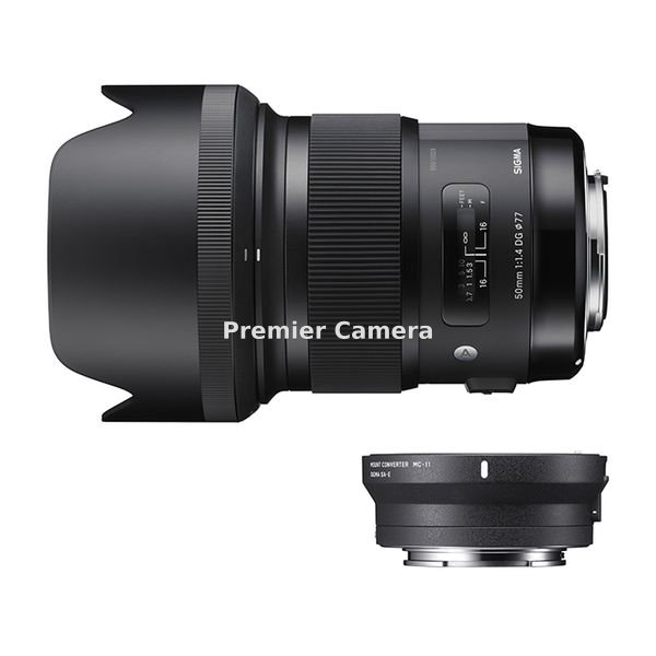 SIGMA Art 50mm F1.4 DG HSM (シグマSA用) & マウントコンバーター MC-11キット (シグマSA/ソニーE)