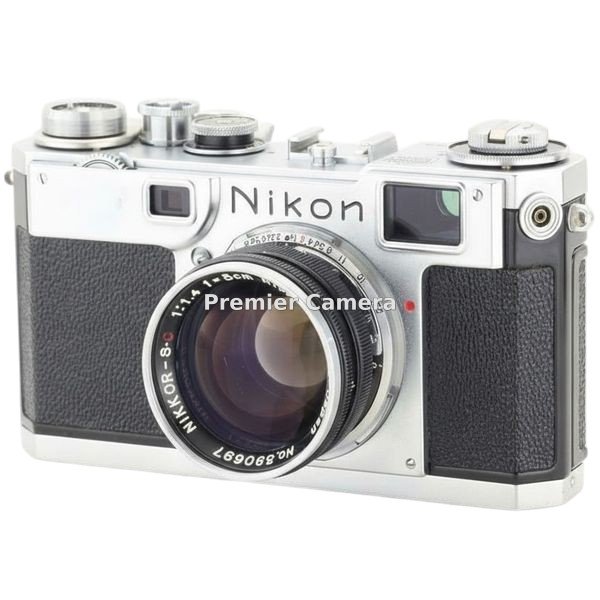 Nikon S2 (後期 黒ダイヤル) クローム レンズキット 50mm F1.4