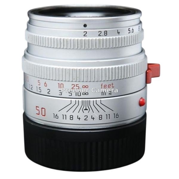 Leica Summicron-M (ズミクロン) 50mm F2 レンズフード組込 offizieller Service Partner 2000 Kanto シルバー