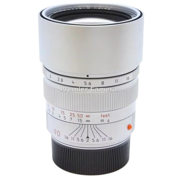 Leica Summicron-M (ズミクロン) 90mm F2 E55 フード組込 シルバー [11137]