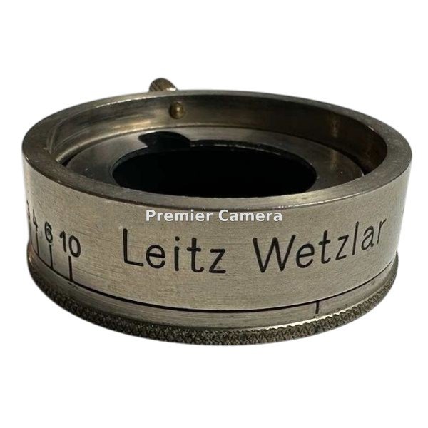 Leica レンズフード VALAU 絞り調整機構付 ニッケル (Elmar (エルマー) 50mm 用)
