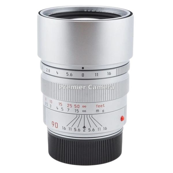Leica Summicron-M (ズミクロン) 90mm F2 E49 フード組込 シルバー [11137]