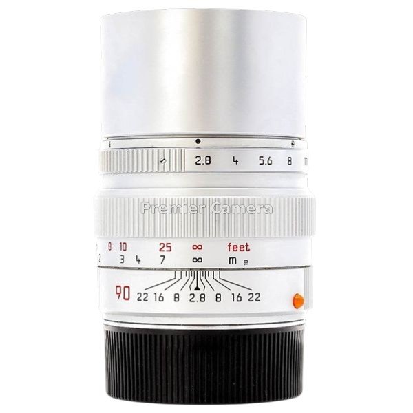 Leica Elmarit-M (エルマリート) 90mm F2.8 フード組込 シルバー [11808]