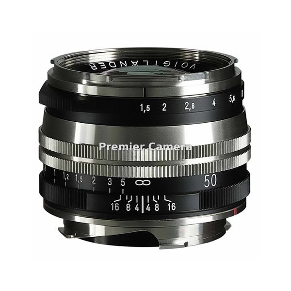 Voigtlander NOKTON Vintage Line 50mm F1.5 Aspherical II (VMマウント ライカM用) Nickel・ブラックペイント SC