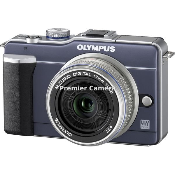 OLYMPUS PEN Lite E-PL1 パンケーキキット 17mm F2.8 ブルーブラック