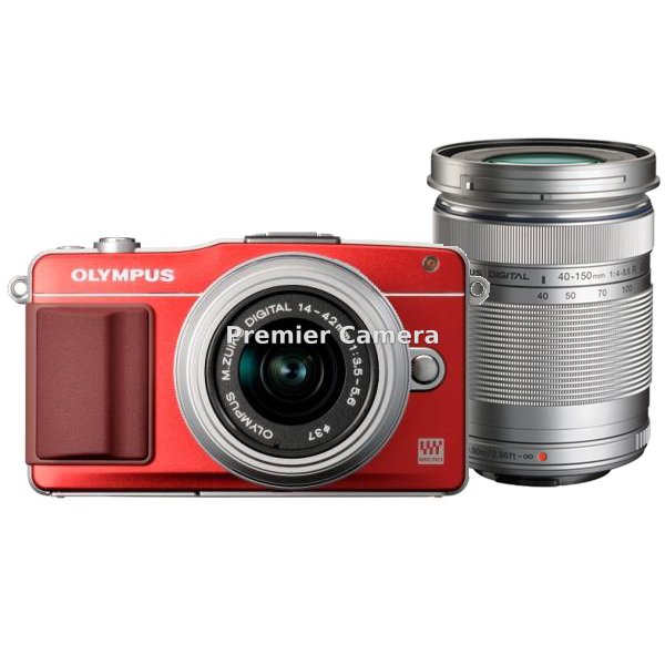 OLYMPUS PEN mini E-PM2 ダブルズームキット レッド