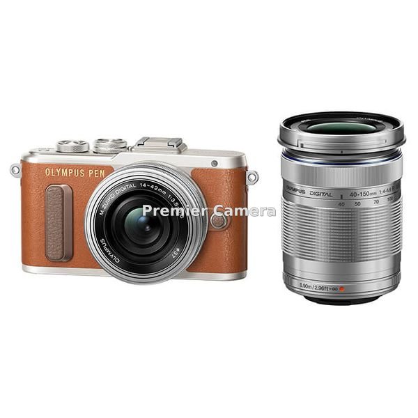OLYMPUS PEN E-PL8 EZダブルズームキット ブラウン
