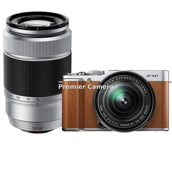 FUJIFILM X-M1 ダブルズームレンズキット ブラウン