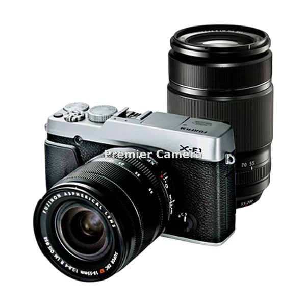 FUJIFILM X-E1 XF 18-55mm + XF 55-200mm ダブルズームレンズキット シルバー