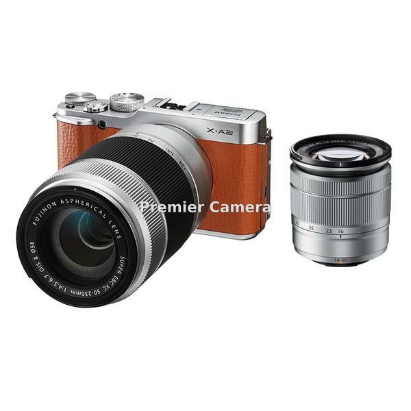 FUJIFILM X-A2 ダブルズームレンズキット ブラウン