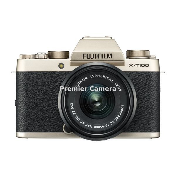 FUJIFILM X-T100 レンズキット シャンパンゴールド