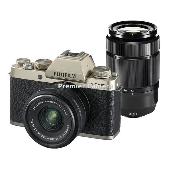 FUJIFILM X-T100 ダブルズームレンズキット シャンパンゴールド