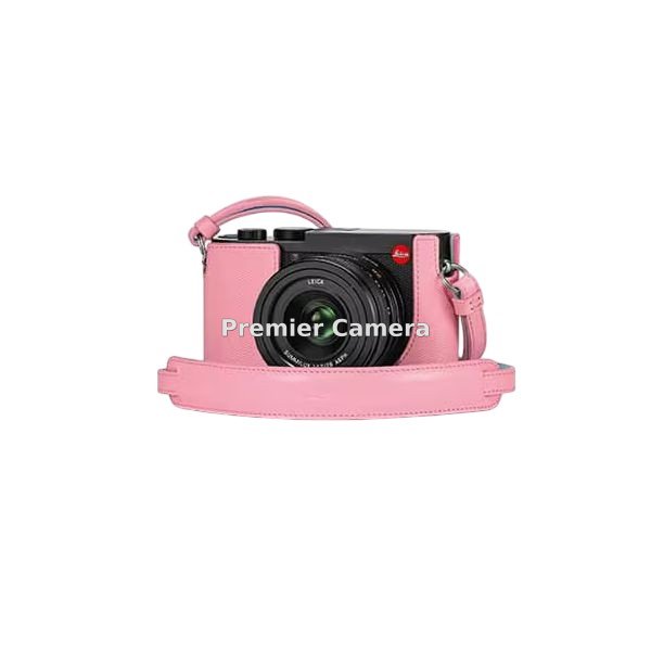 Leica Q2用 レザーストラップ ピンク