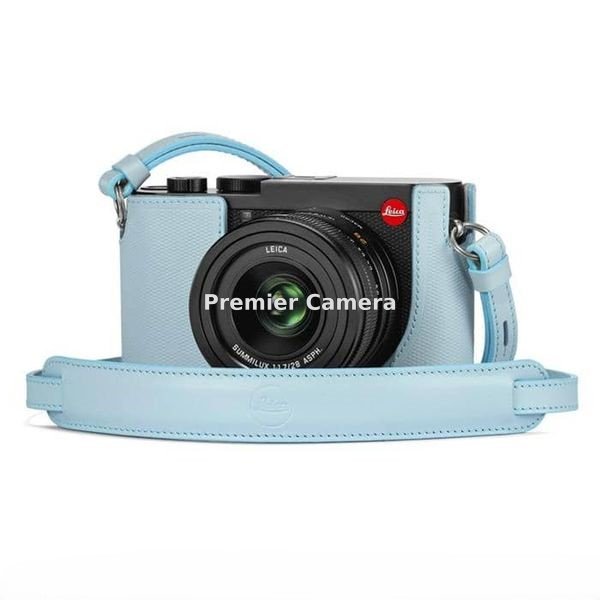 Leica Q2用 レザープロテクター ライトブルー