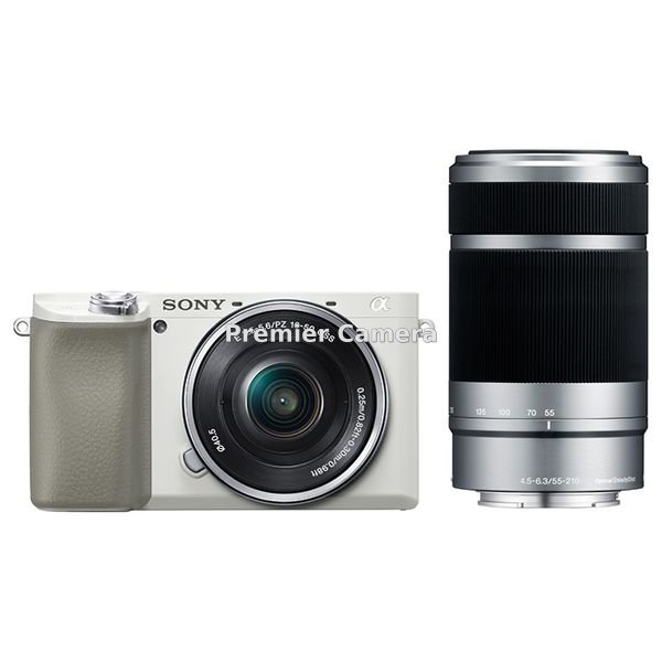 SONY α6100 ダブルズームレンズキット (PZ 16-50mm + E 55-210mm) ホワイト [ILCE-6100Y]