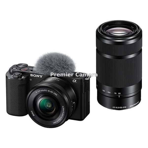SONY VLOGCAM ZV-E10 ダブルズームレンズキット (PZ 16-50mm + E 55-210mm) ブラック [ZV-E10Y B]