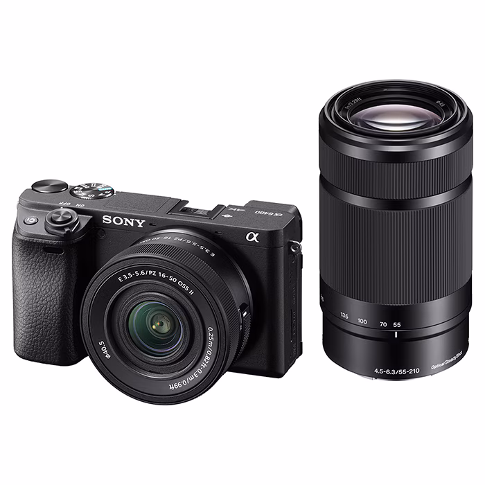 SONY α6400 ダブルズームレンズキット (16-50mm II + 55-210mm) ブラック [ILCE-6400X]