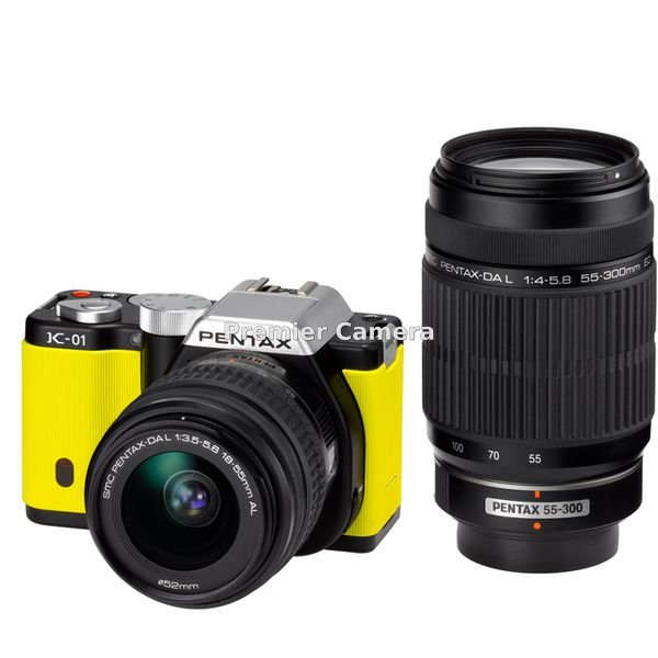 PENTAX K-01 ダブルズームキット ブラック/イエロー