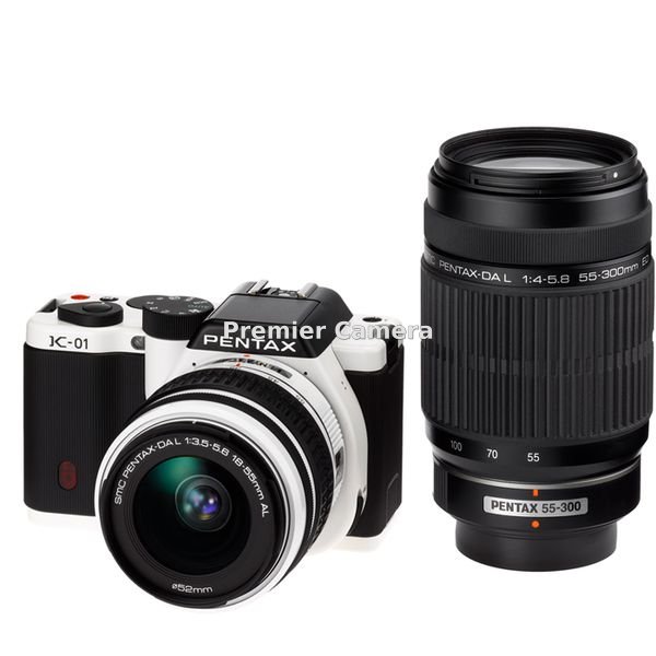 PENTAX K-01 ダブルズームキット ホワイト/ブラック