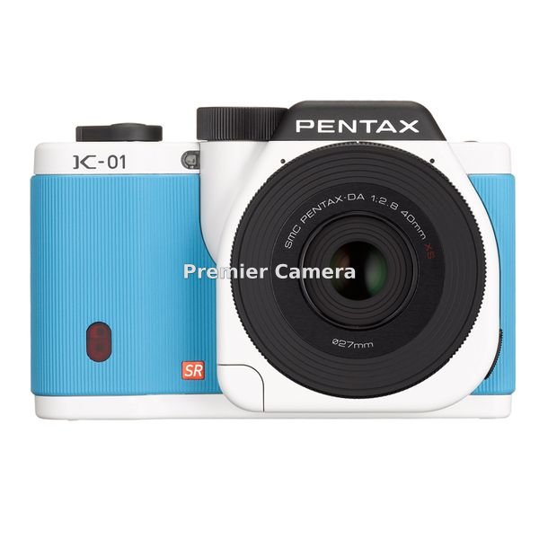 PENTAX K-01 レンズキット ホワイト/ブルー