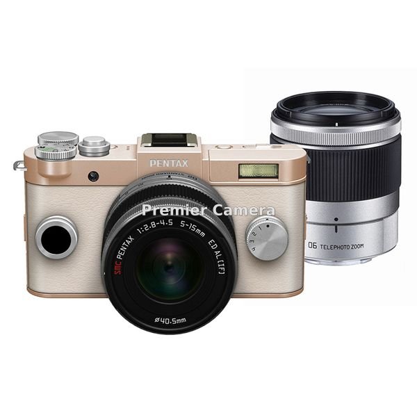 PENTAX Q-S1 ダブルズームキット シャンパンゴールド×クリーム