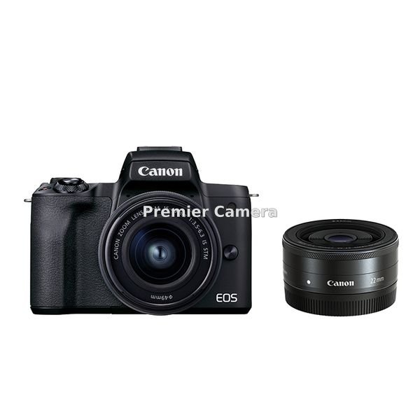 Canon EOS Kiss M2 ダブルレンズキット ブラック