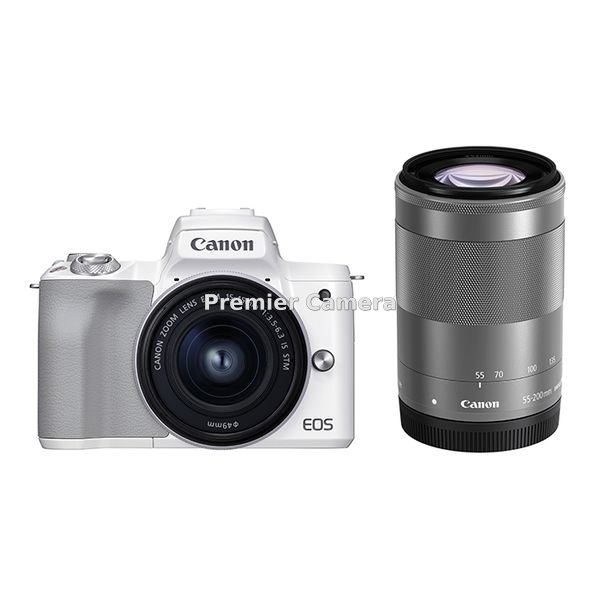 Canon EOS Kiss M2 ダブルズームキット ホワイト