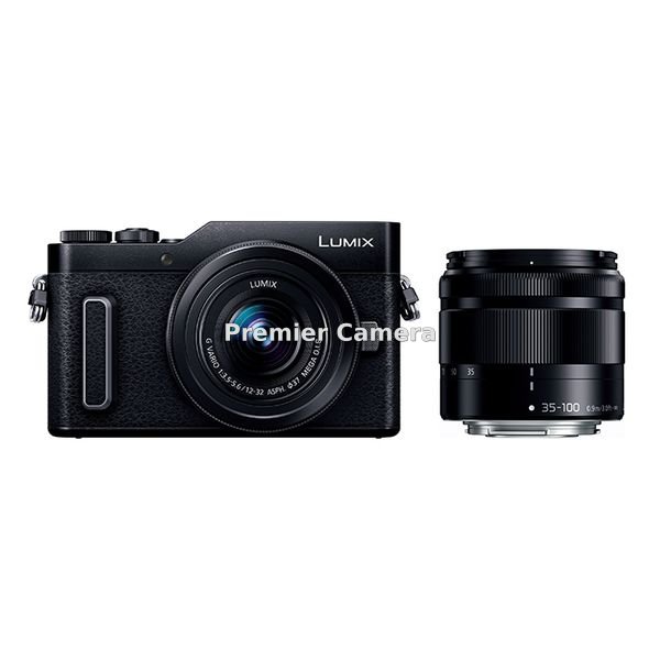 Panasonic LUMIX GF10 ダブルズームキット 12-32mm + 35-100mm ブラック [DC-GF10WA-K]