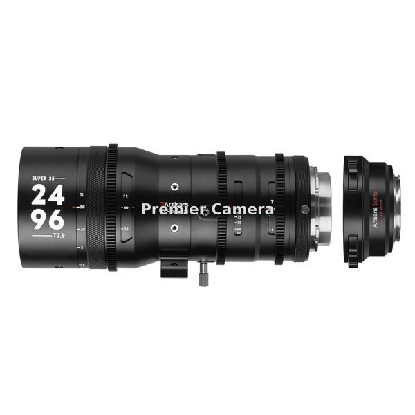 七工匠(7Artisans) Sprite 24-96mm T2.9 S35 シネマレンズ (PLマウント用)+キヤノンRFマウント変換アダプター