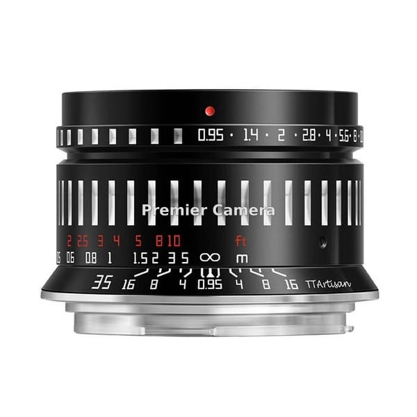 銘匠光学 TTArtisan 35mm F0.95 C (キヤノンRF用) APS-C ブラック×シルバー