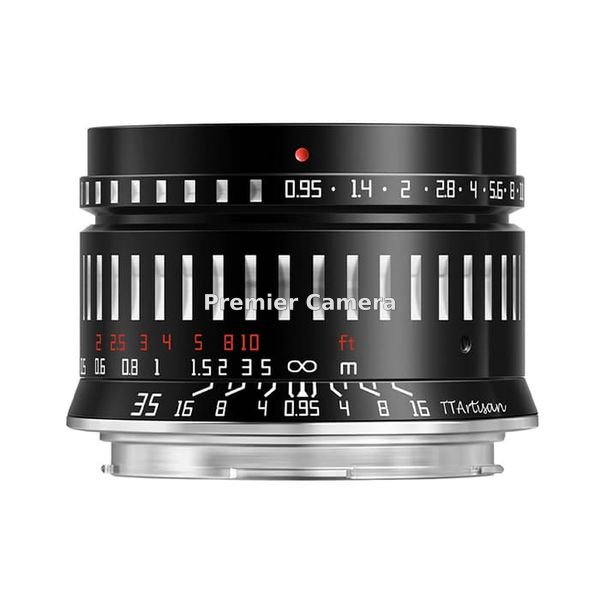 銘匠光学 TTArtisan 35mm F0.95 C (Lマウント用) APS-C ブラック×シルバー