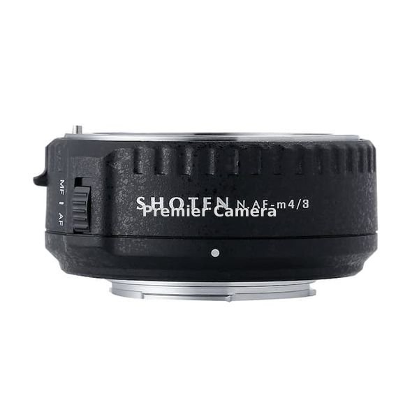 SHOTEN NAF-m43 マウントアダプター[レンズ側： (ニコンF用) (AF-S) ボディ側：マイクロフォーサーズ