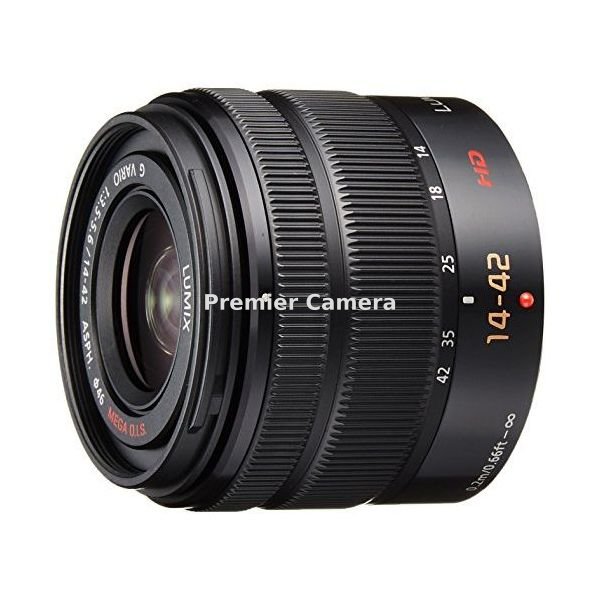 Panasonic LUMIX G VARIO 14-42mm F3.5-5.6 II ASPH. MEGA O.I.S. [H-FS1442A-K] ブラック (旧カラー HD赤文字)