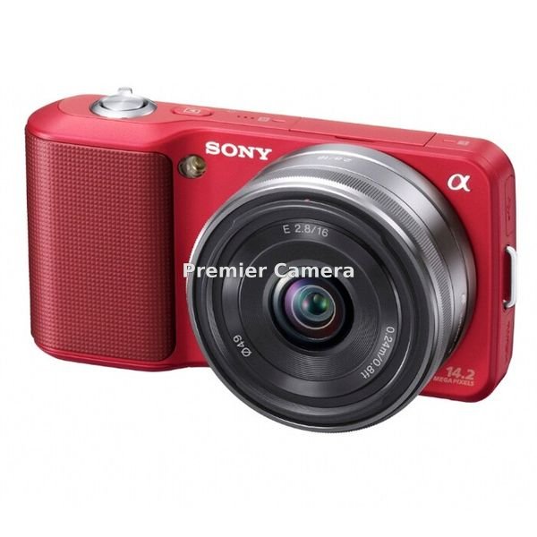 SONY NEX-3 薄型広角レンズキット (E 16mm F2.8) レッド [NEX-3A]