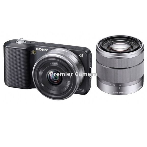 SONY NEX-3 ダブルレンズキット (E 18-55mm + 16mm) ブラック [NEX-3D]