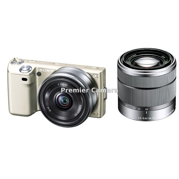 SONY NEX-5 ダブルレンズキット (E 18-55mm + 16mm F2.8) ゴールド [NEX-5D]