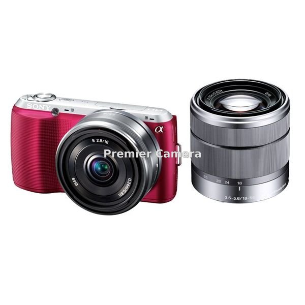 SONY NEX-C3 ダブルレンズキット (E 18-55mm + 16mm F2.8) ピンク [NEX-C3D]