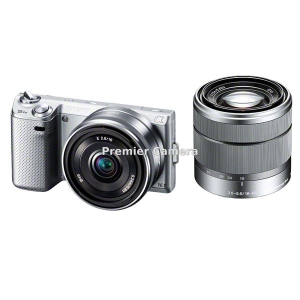 SONY NEX-5N ダブルレンズキット (E 18-55mm + 16mm F2.8) シルバー [NEX-5ND]