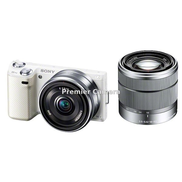 SONY NEX-5N ダブルレンズキット (E 18-55mm + 16mm F2.8) ホワイト [NEX-5ND]