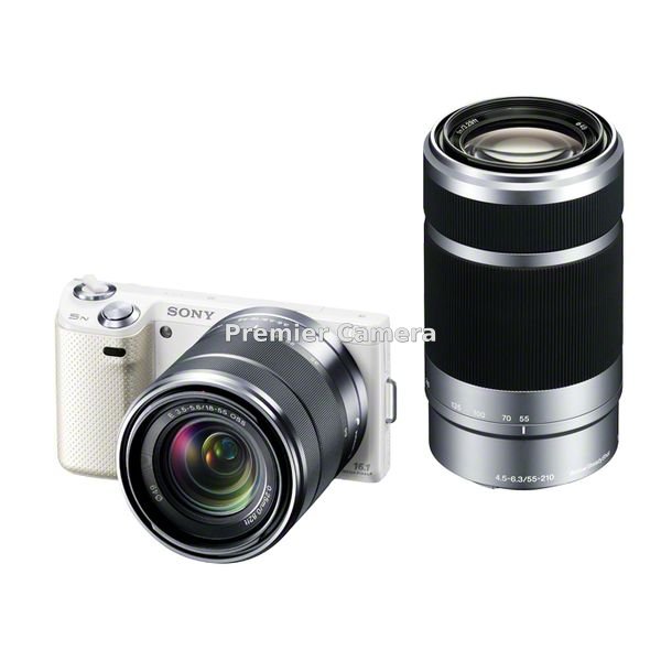 SONY NEX-5N ダブルズームレンズキット (E 18-55mm + 55-210mm) ホワイト [NEX-5NY]