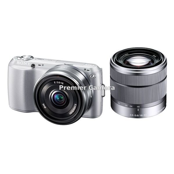 SONY NEX-C3 ダブルレンズキット (E 18-55mm + 16mm F2.8) シルバー [NEX-C3D]