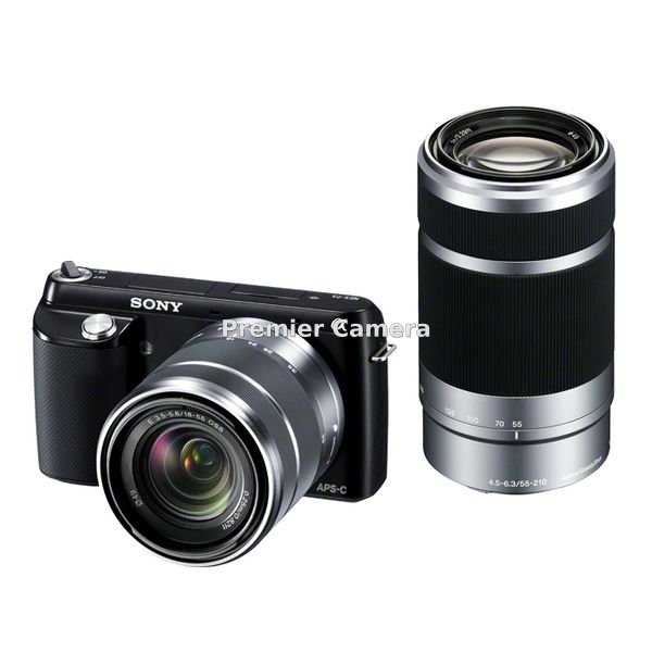 SONY NEX-F3 ダブルズームレンズキット (E 18-55mm + 55-210mm) ブラック [NEX-F3Y]