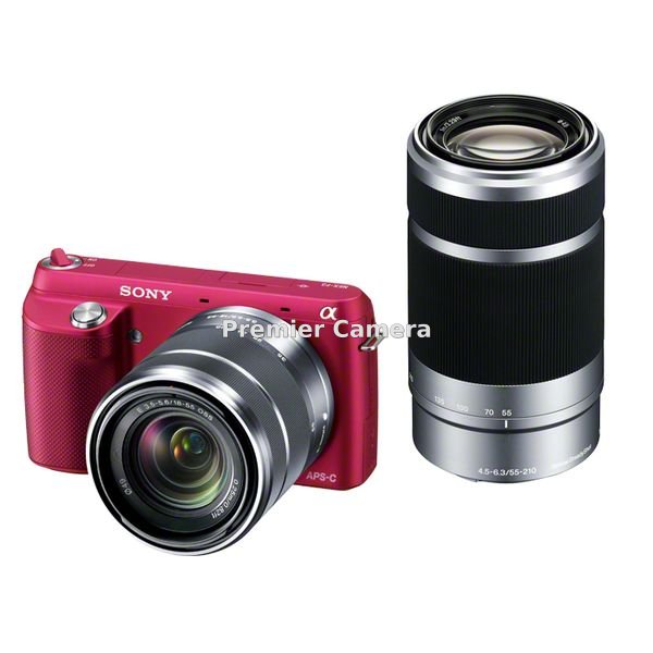 SONY NEX-F3 ダブルズームレンズキット (E 18-55mm + 55-210mm) ピンク [NEX-F3Y]