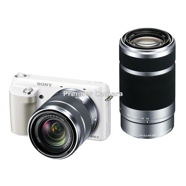 SONY NEX-F3 ダブルズームレンズキット (E 18-55mm + 55-210mm) ホワイト [NEX-F3Y]