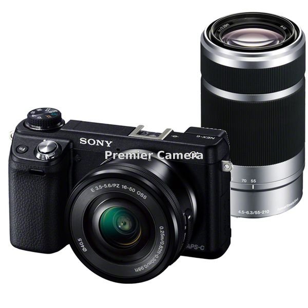SONY NEX-6 ダブルズームレンズキット (PZ 16-50mm + E 55-210mm) ブラック [NEX-6Y]