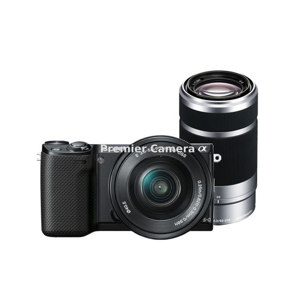 SONY NEX-5R ダブルズームレンズキット (PZ 16-50mm + E 55-210mm) ブラック [NEX-5RY]