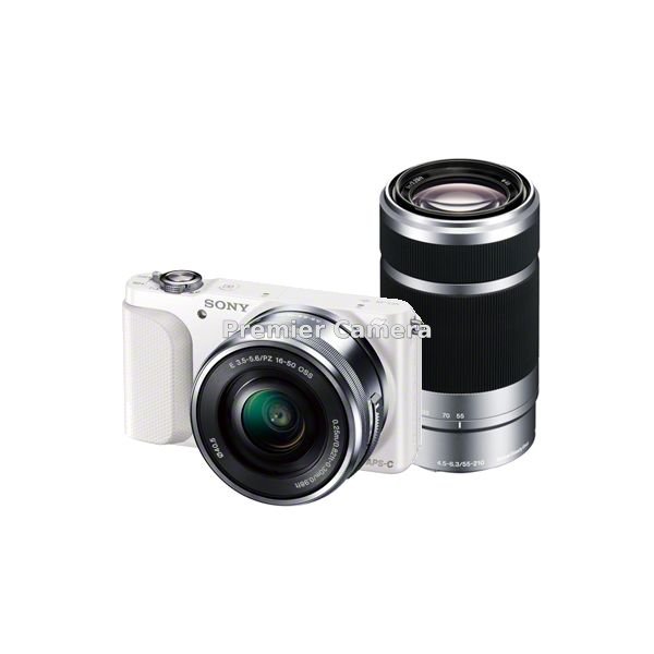 SONY NEX-3N ダブルズームレンズキット (PZ 16-50mm + E 55-210mm) ホワイト [NEX-3NY]