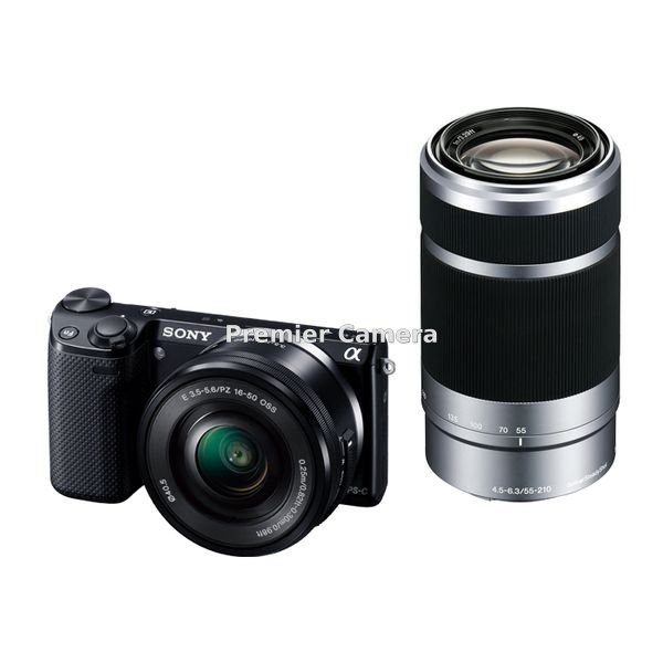 SONY NEX-5T ダブルズームレンズキット (PZ 16-50mm + E 55-210mm) ブラック [NEX-5TY]
