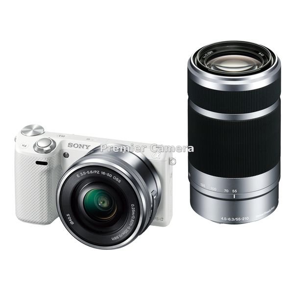 SONY NEX-5T ダブルズームレンズキット (PZ 16-50mm + E 55-210mm) ホワイト [NEX-5TY]
